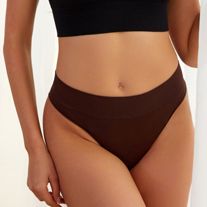 Seamless Breathable High-Rise Thong – Ultra-Comfortable Invisible Panties for Women
