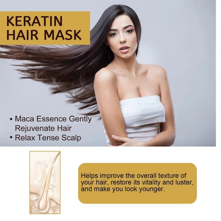 Keratin Rescue Hair Mask – Smooth, Repair & Shine (1/3/5/10pcs)