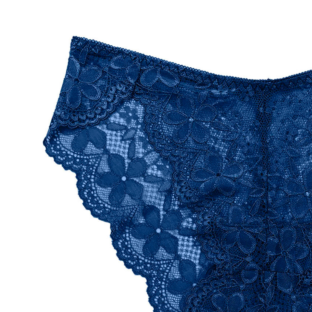 Sexy Lace Breathable Panties – Soft Transparent Mid-Rise Briefs for Women