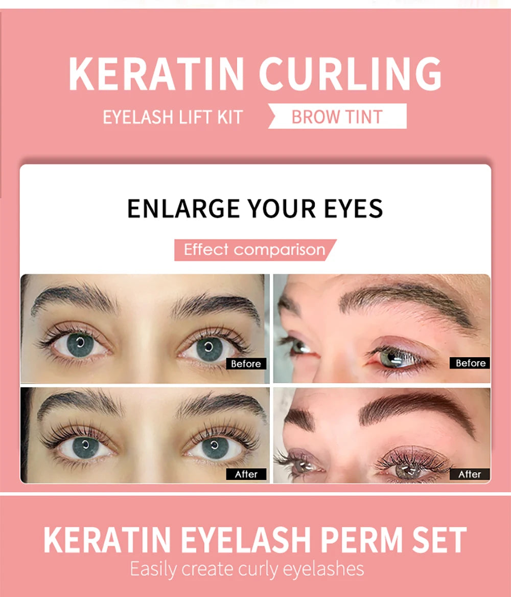 LuxeLash & Brow Tint + Lift Kit – Long-Lasting Curl & Color Enhancer (25–35 Days)