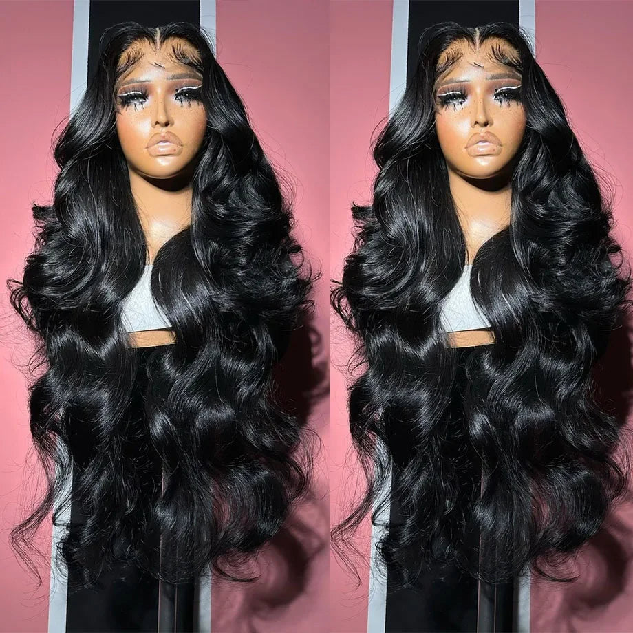 Sculpted Body Wave HD Lace Wig – 30–40” Brazilian Human Hair, 200–250% Density