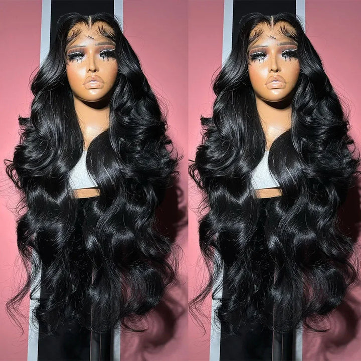 Sculpted Body Wave HD Lace Wig – 30–40” Brazilian Human Hair, 200–250% Density