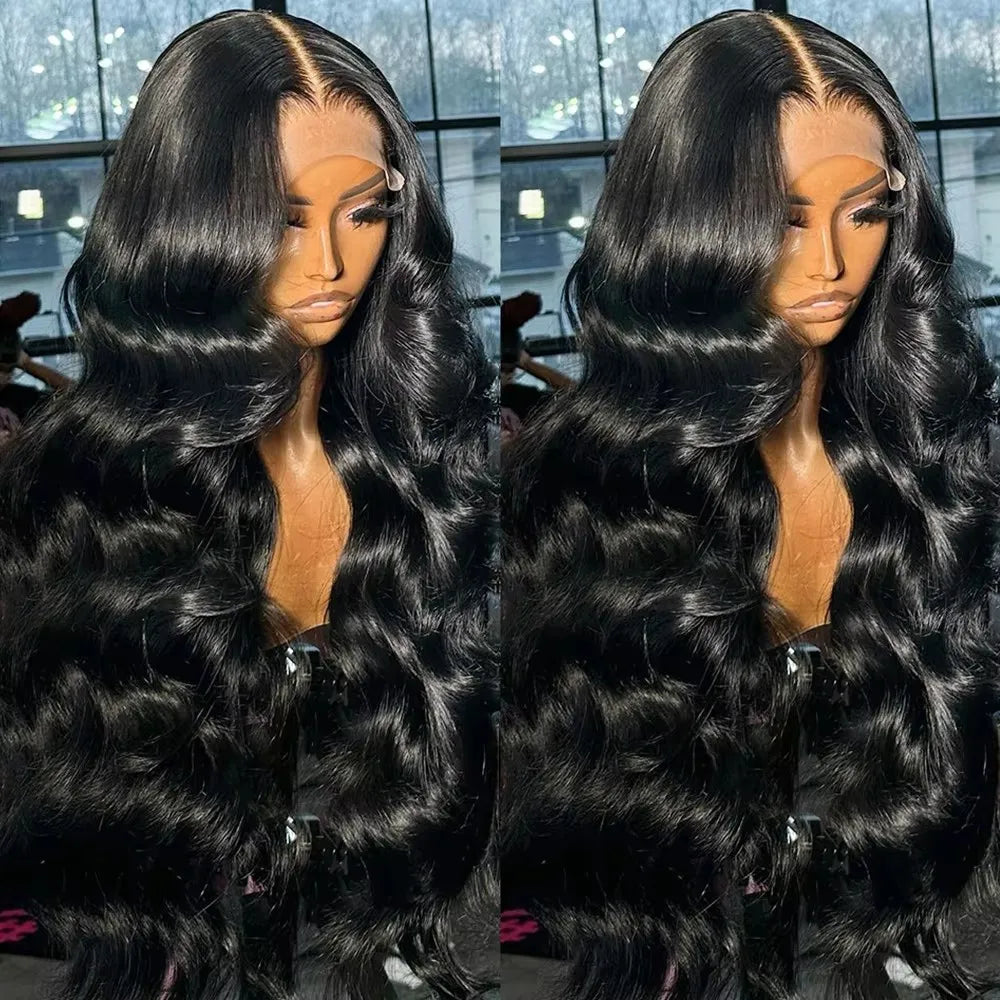 Sculpted Body Wave HD Lace Wig – 30–40” Brazilian Human Hair, 200–250% Density