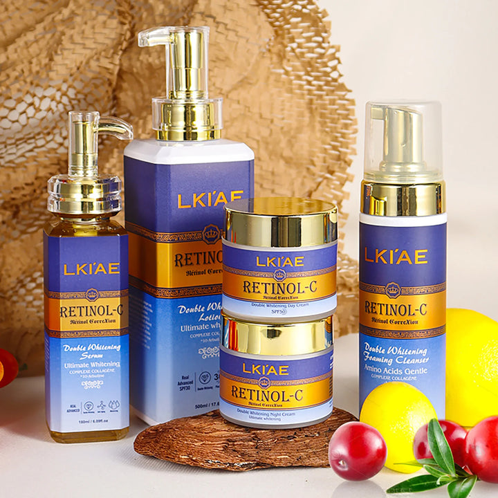 EmpowerEase Retinol-C Radiance Renewal Skincare Set – Brighten, Hydrate & Restore