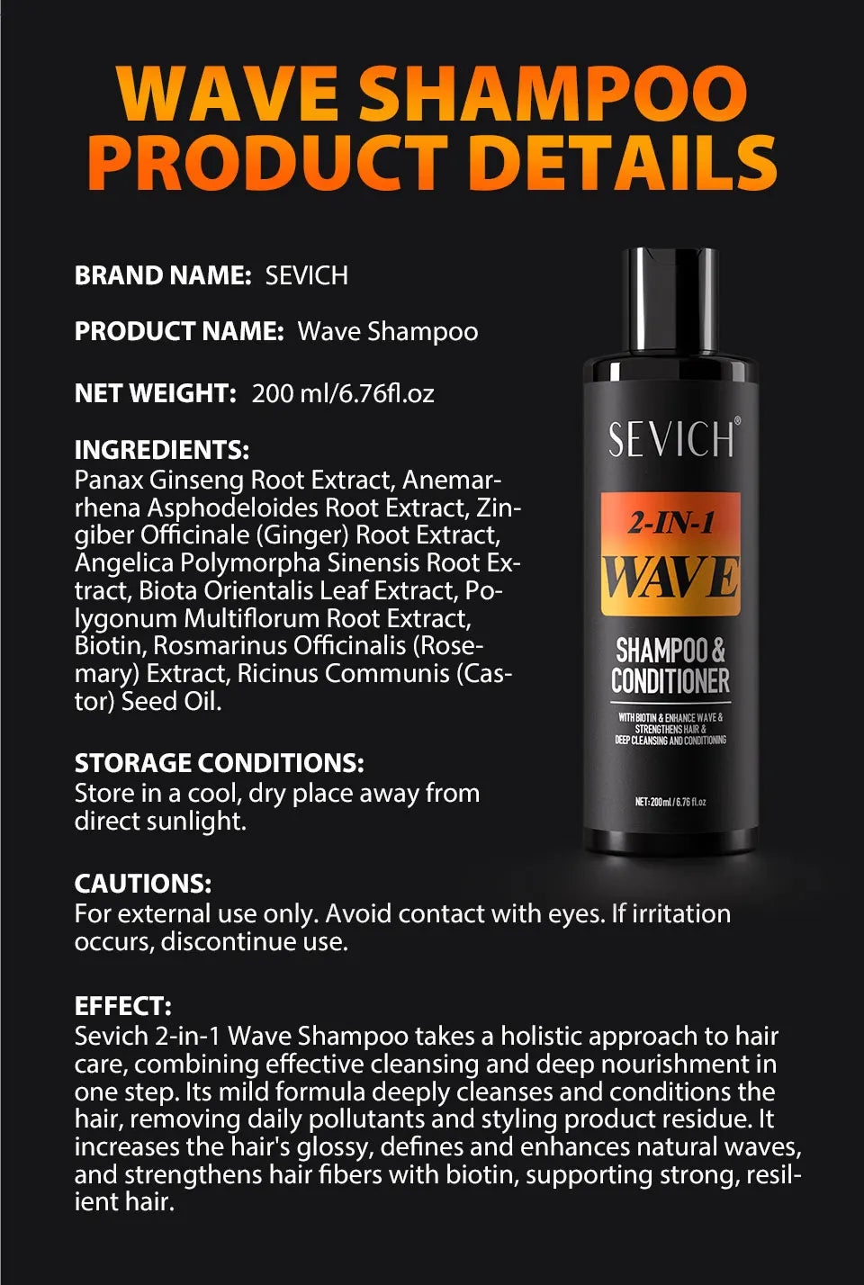 3.53oz Biotin Waves Control Pomade For Men Sevich Sport Strong Hold Wave Hair Gel With Brush Wavy Hair Oil Shampoo Conditioner