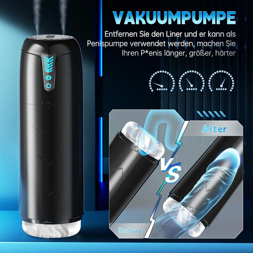 SENSIVO Electric Masturbation Cup – 3D Realistic Pocket Pussy with Suction & Rotation Modes, Waterproof Male Masturbator