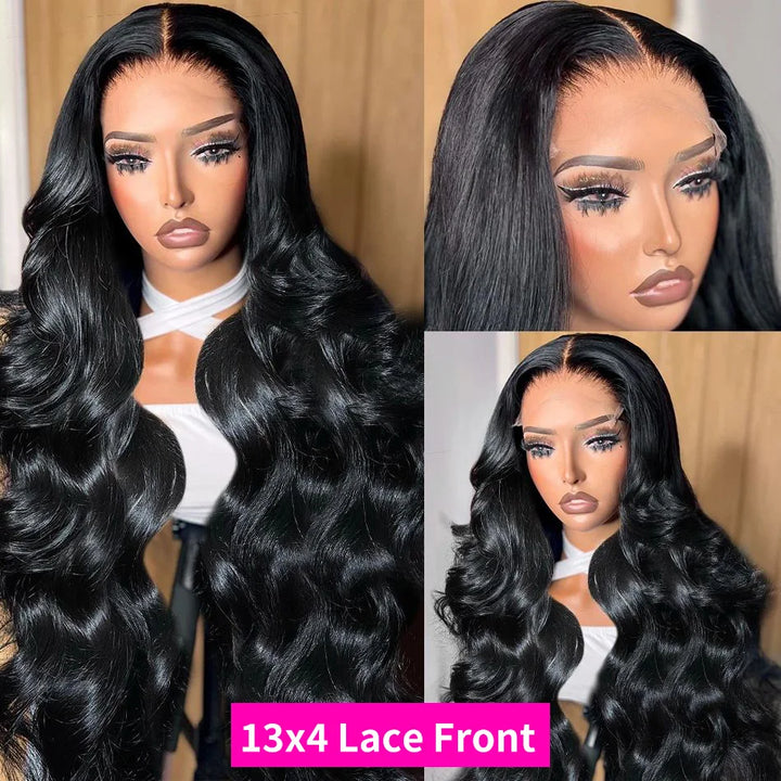 Chocolate Body Wave Lace Front Wig – 30–40” HD Lace, 220% Density