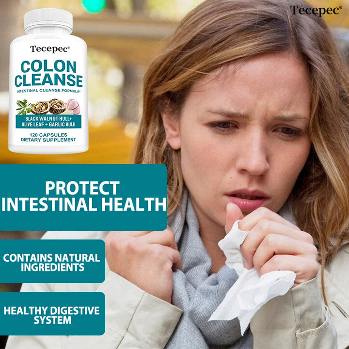 Bcuelov Colon Cleanse Detox Capsules – Supports Digestion, Intestinal Health & Metabolism – 120 Natural Capsules