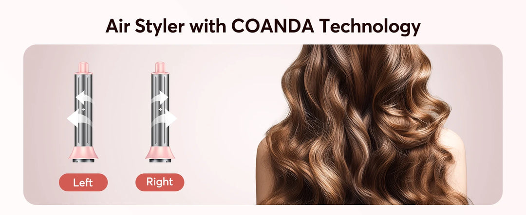BOPCAL 5-in-1 Hair Dryer & Multi-Styler with 300M Negative Ions – Straightener, 32mm Curler, Volumizer & More