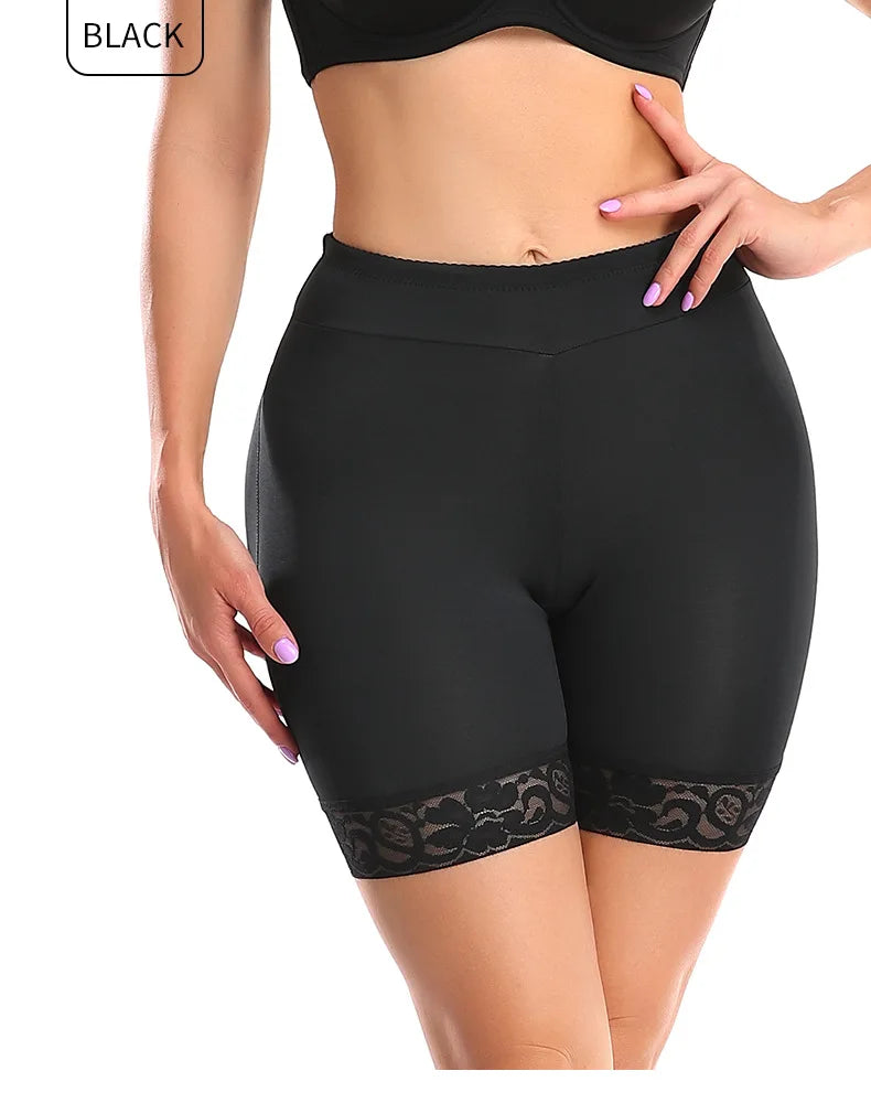 Women’s Butt Lifter Padded Lace Shapewear – Seamless Booty Enhancer Shorts