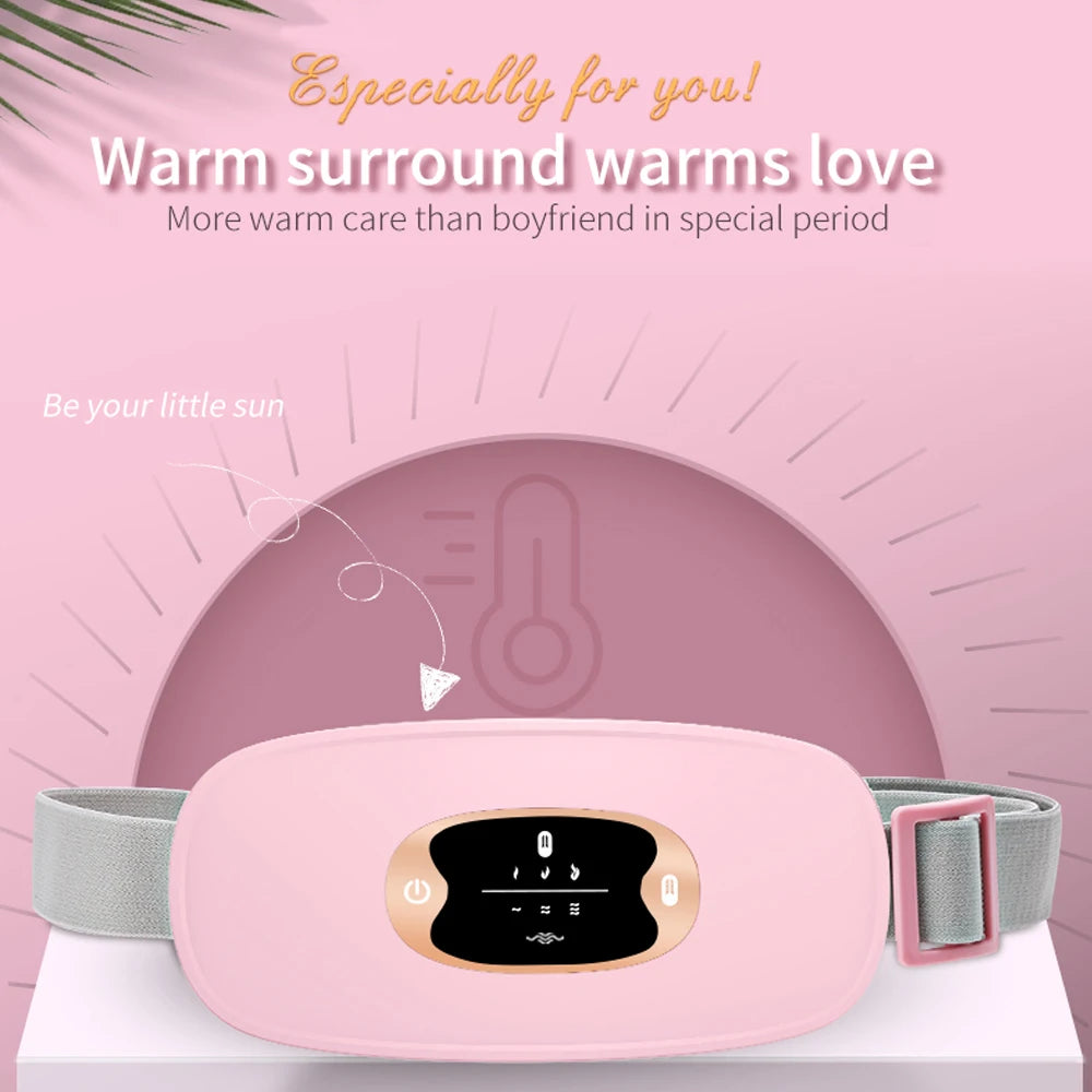 Smart Heating Belt for Menstrual Cramp Relief – Wireless & USB Rechargeable