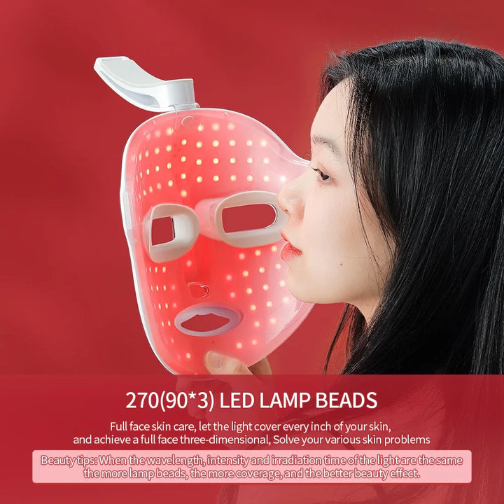 7-Color LED Light Therapy Face Mask – Wireless, Rechargeable & Vision-Friendly Design