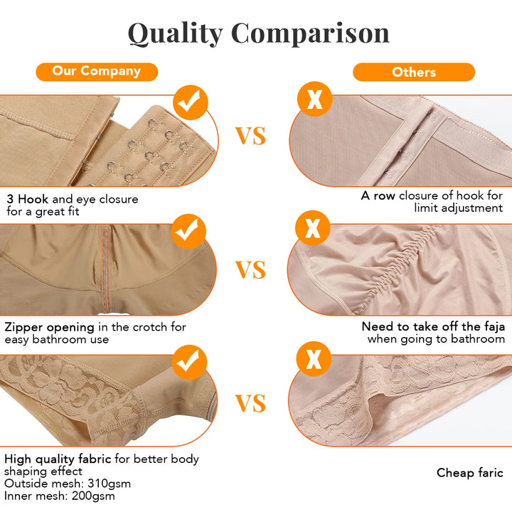 Colombian Waist Trainer Body Shaper – Postpartum Slimming & Butt Lifting Girdle