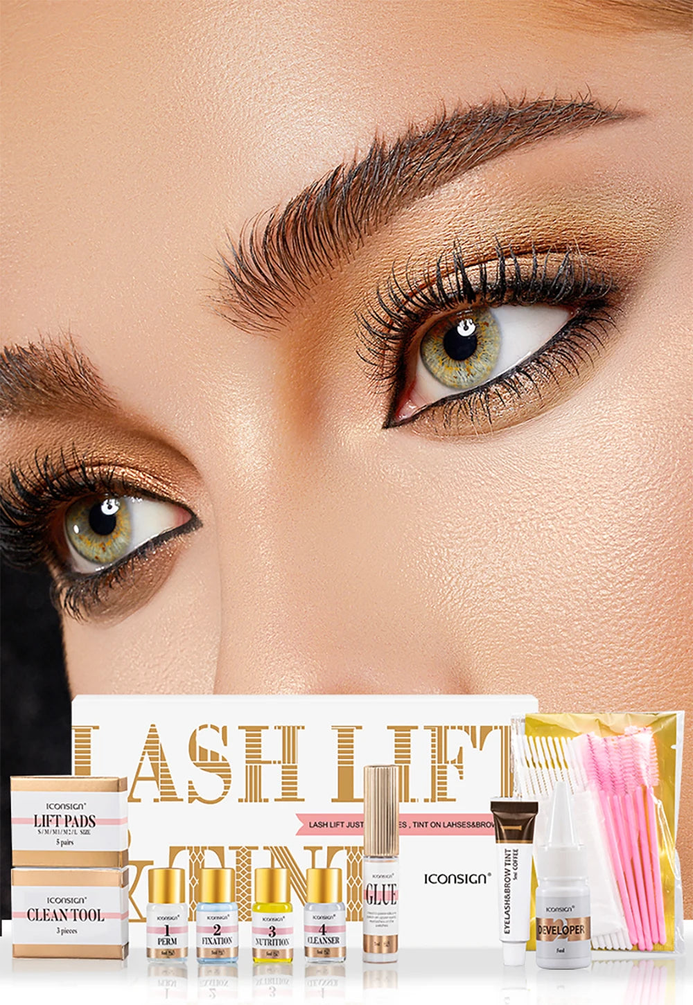 ICONSIGN Lash Lift & Brow Tint Kit – Salon Results from Home