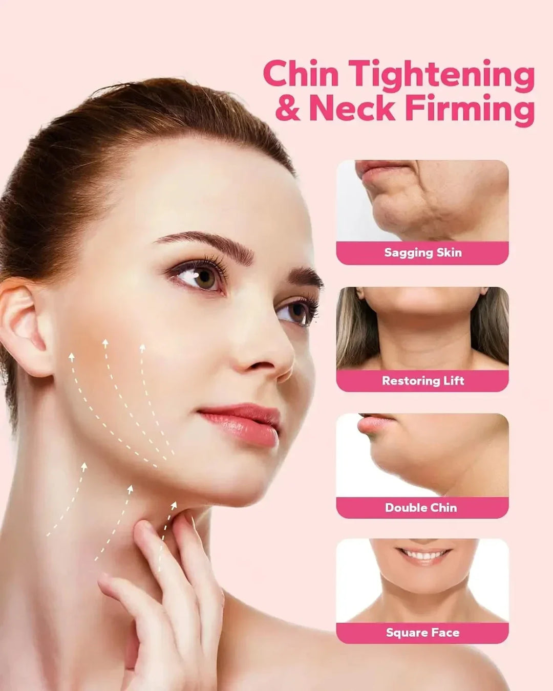 V-Line Face Shaping Strap – Double Chin Reducer & Skin Tightening Lifting Band