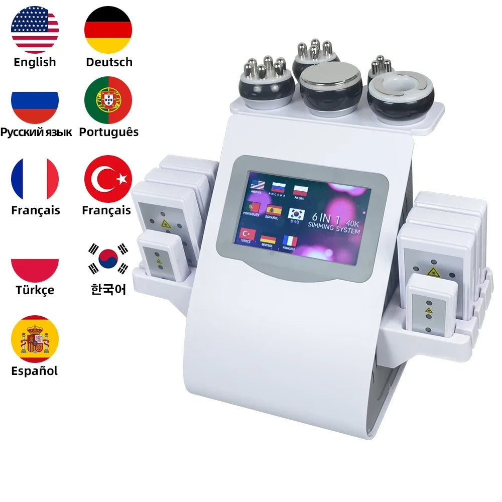 Missheart 6-in-1 Professional KIM 8 40K Cavitation & RF EMS Machine – Body Slimming, Facial Lifting & Skin Tightening