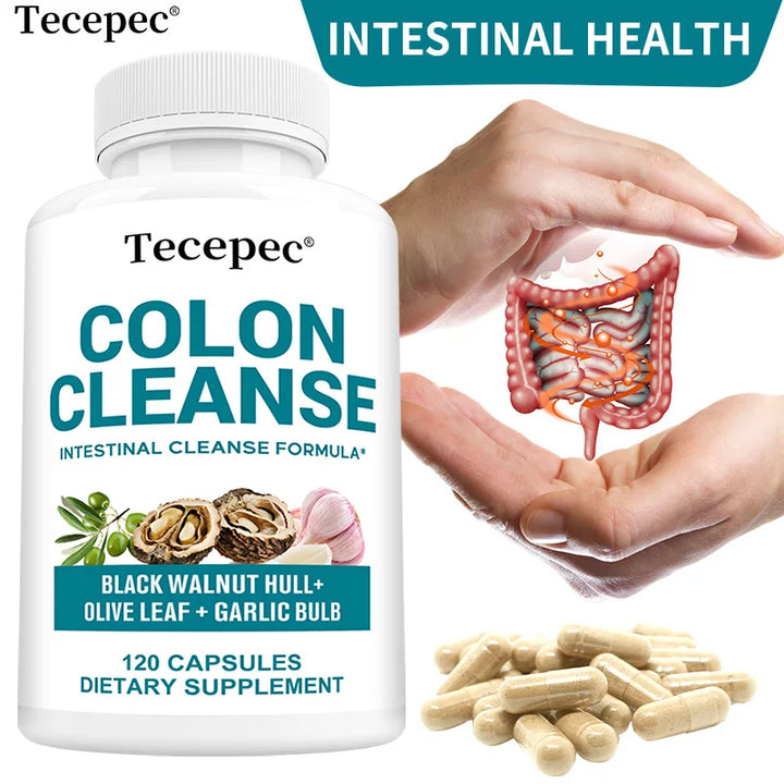 Bcuelov Colon Cleanse Detox Capsules – Supports Digestion, Intestinal Health & Metabolism – 120 Natural Capsules