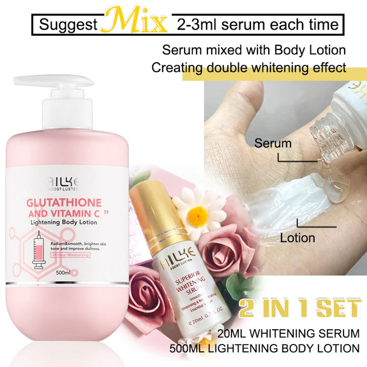 AILKE Radiance+ Vitamin C & Glutathione Brightening Body Lotion