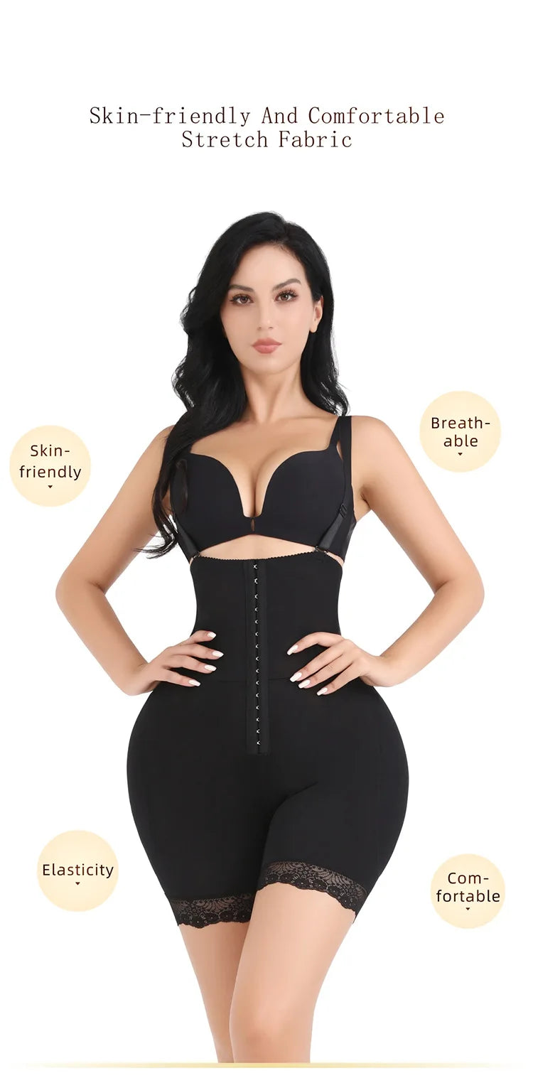 Women's Body Shaper with Hip Pads & Tummy Control