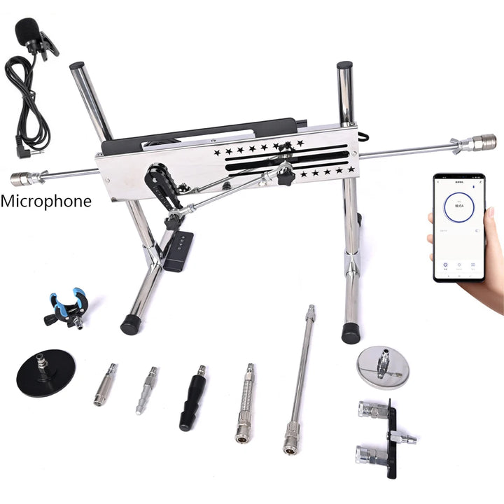 ROUGH BEAST 120W Smart Thrusting Sex Machine – APP-Controlled Pleasure Device with Vac-U-Lock Attachments & Multi-Speed Power Play