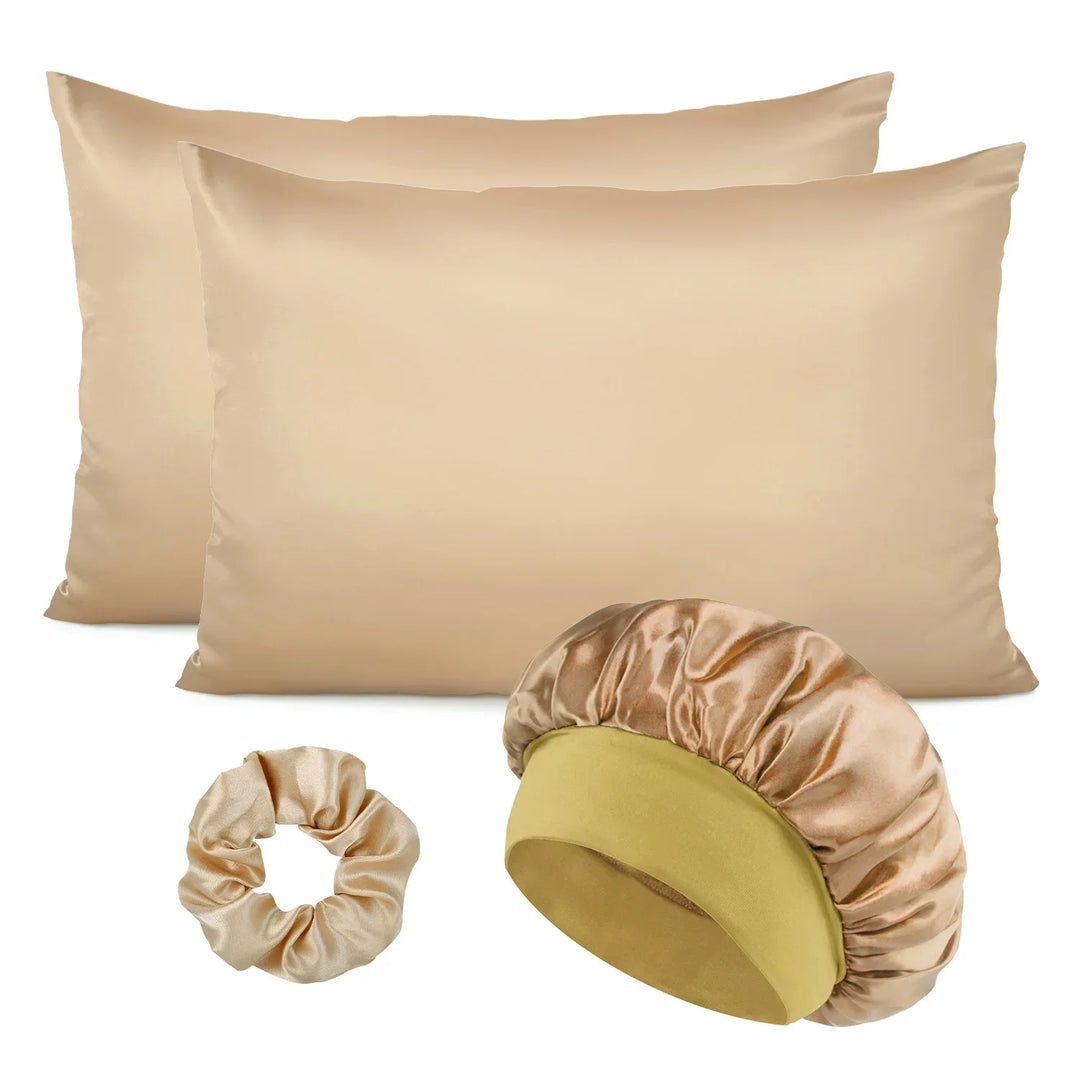 Silken Dreams 4-Piece Satin Sleep Set