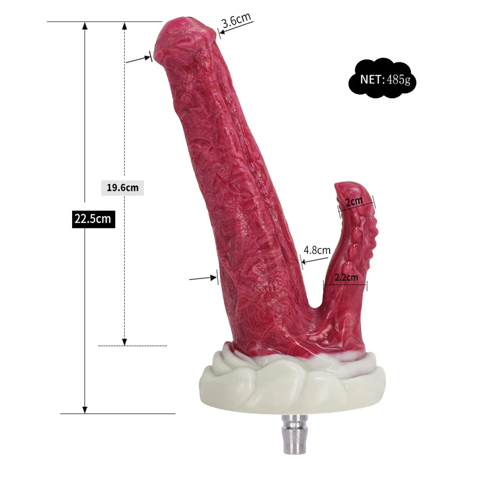 ROUGH BEAST Vac-U-Lock Sex Machine Attachment – Dildo Adapter for Quick Plug, 3XL & Suction Cup Interfaces