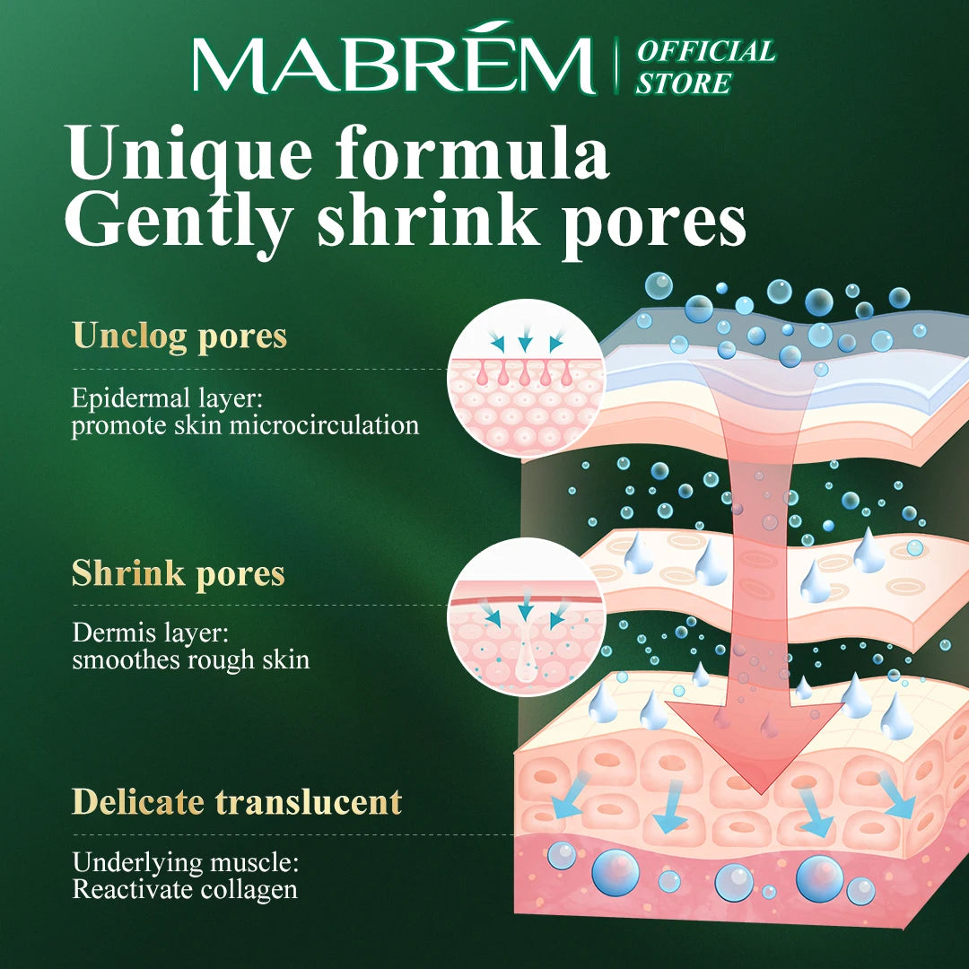 MABREM Pomegranate Pore-Refining Serum – Plant-Based Essence for Smooth, Bright, and Hydrated Skin (10ml)