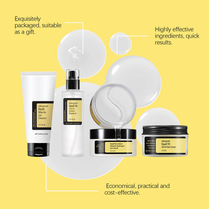 Radiance Renewal Snail Mucin Skin Care Set – Hydrate, Repair & Glow