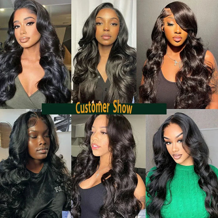 Ready-to-Wear Body Wave Wig – 100% Human Hair with Glueless Lace Closure