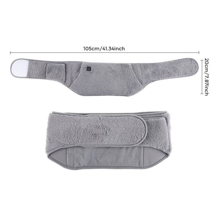 Menstrual Heating Pad Abdominal Massager – Warm Palace Belt with Vibration Massage for Period Pain & Cramps Relief