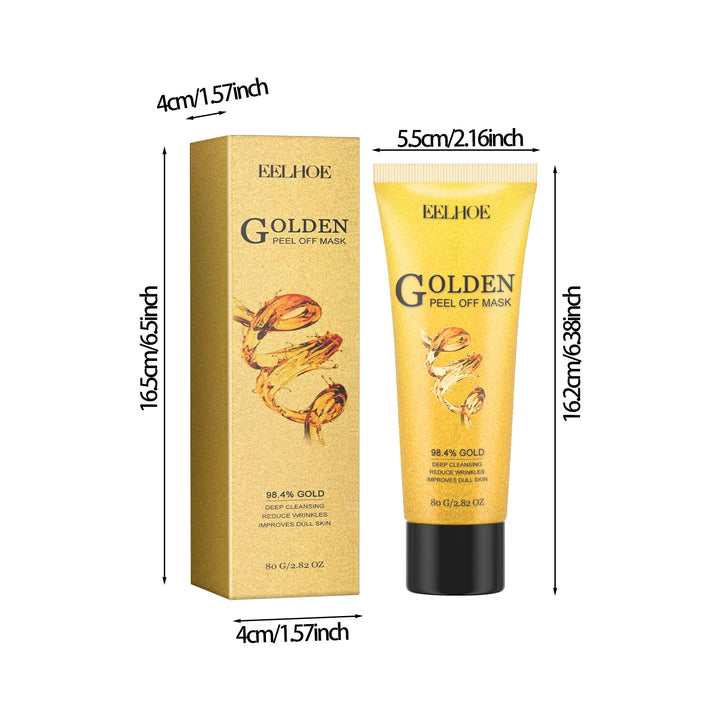 24K Gold Foil Peel-Off Facial Mask Deep Cleansing