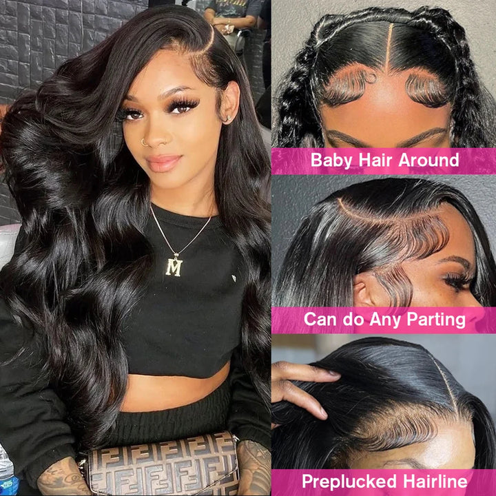 Empower Length 36" Body Wave HD Lace Wig – Brazilian Human Hair, 180% Density