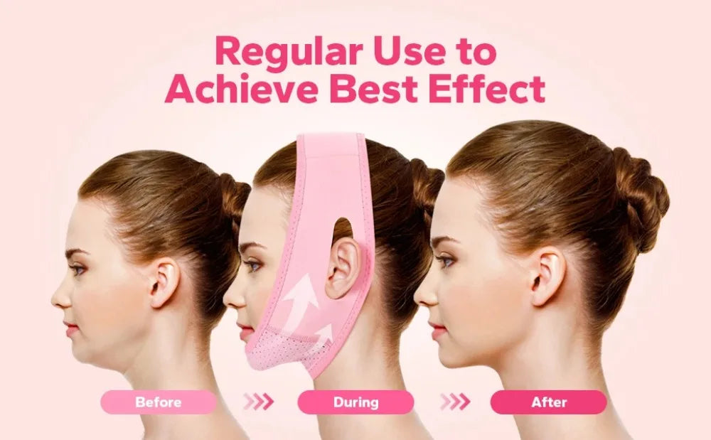 V-Line Face Shaping Strap – Double Chin Reducer & Skin Tightening Lifting Band