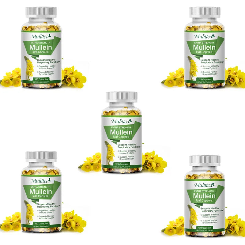 EmpowerEase Mullein Leaf Lung Cleanse Capsules – Natural Respiratory Support, 1000mg