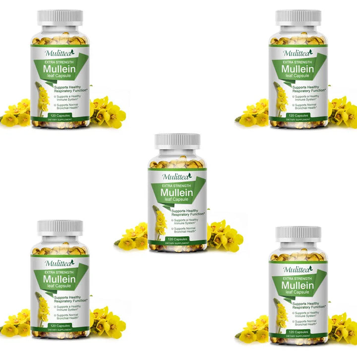 EmpowerEase Mullein Leaf Lung Cleanse Capsules – Natural Respiratory Support, 1000mg