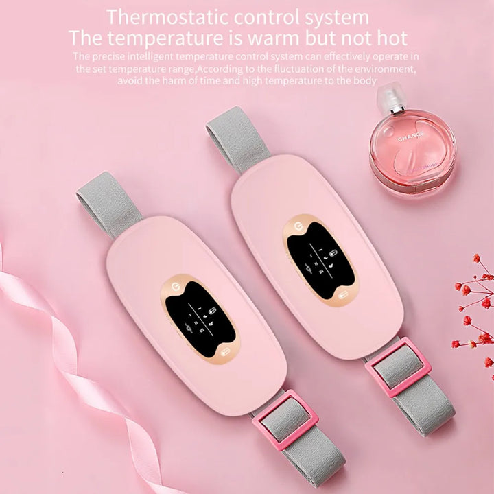 Portable Heating Pad – Menstrual Heating Massager Belt with Vibration & Adjustable Temperature, Period Relief Thermal Waist & Abdominal Warmer