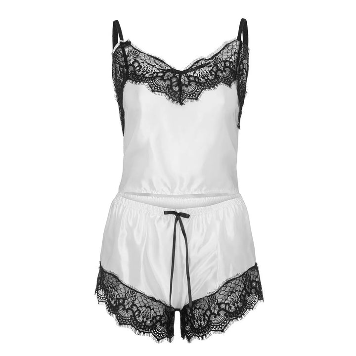 Luxury Lace Camisole & Shorts Nightwear Set – Elegant, Sexy, and Ultra-Comfortable