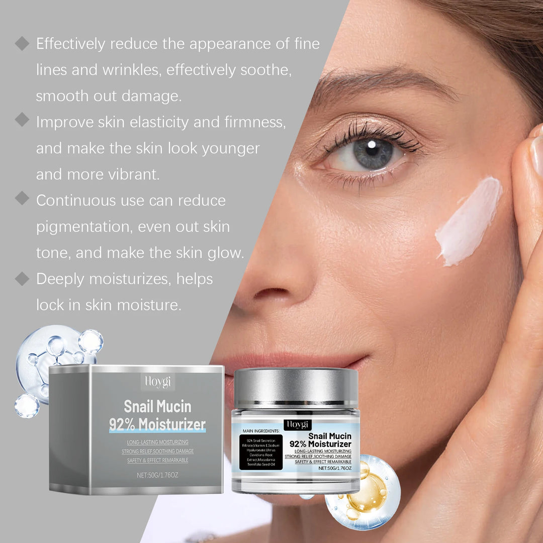 Snail Mucin 92% Repair Gel Cream – Hydrate, Soothe & Rejuvenate