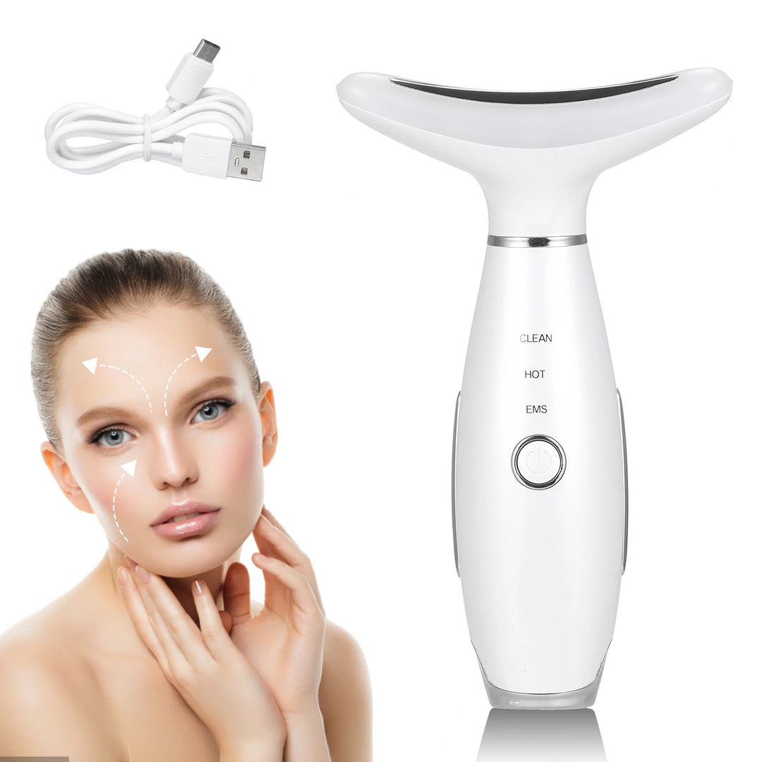 3-Color LED Neck & Face Lifting Massager