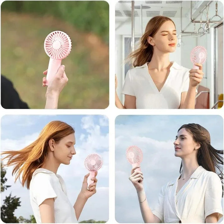 Handheld Fan Rechargeable Portable Mini USB Fan 3 Speed Mini Fan with Phone Holder Rechargeable fan Table fan Fan portable Fan
