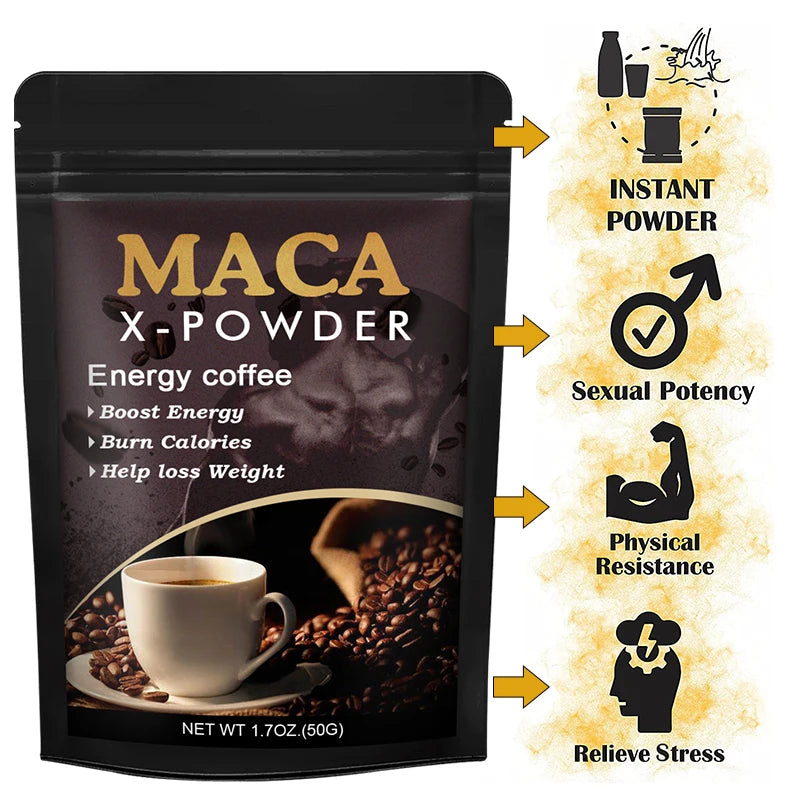 Beworths Maca Root Coffee – Natural Energy & Performance Support, Builds Strength, Enhances Focus – 100g