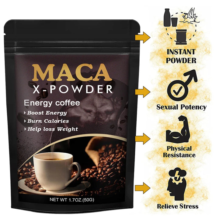 Beworths Maca Root Coffee – Natural Energy & Performance Support, Builds Strength, Enhances Focus – 100g