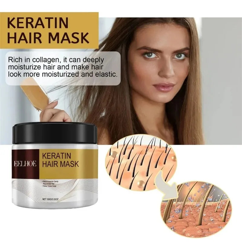 Keratin Rescue Hair Mask – Smooth, Repair & Shine (1/3/5/10pcs)