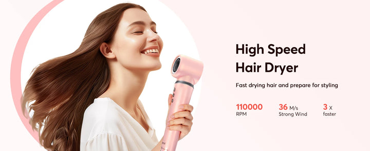 BOPCAL 5-in-1 Hair Dryer & Multi-Styler with 300M Negative Ions – Straightener, 32mm Curler, Volumizer & More