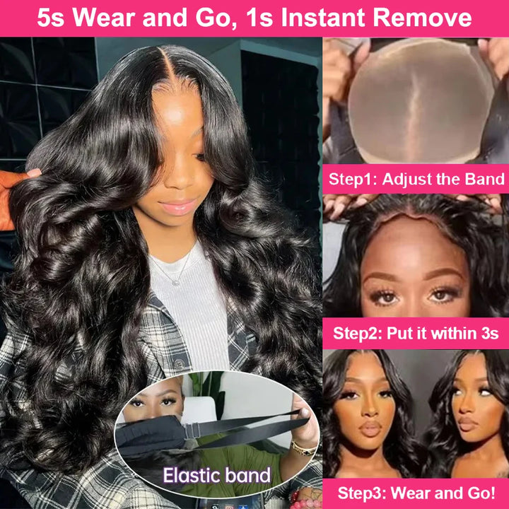 Water Wave Lace Front Wig – HD Transparent Lace, 200% Density, Glueless Fit