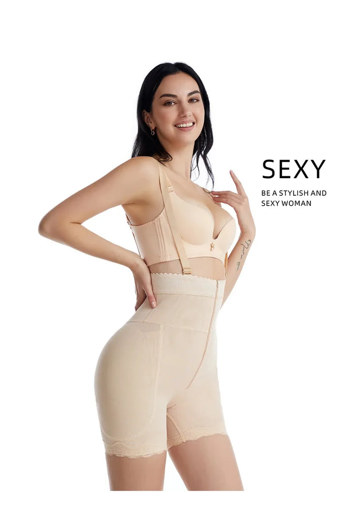 Women's Body Shaper with Hip Pads & Tummy Control