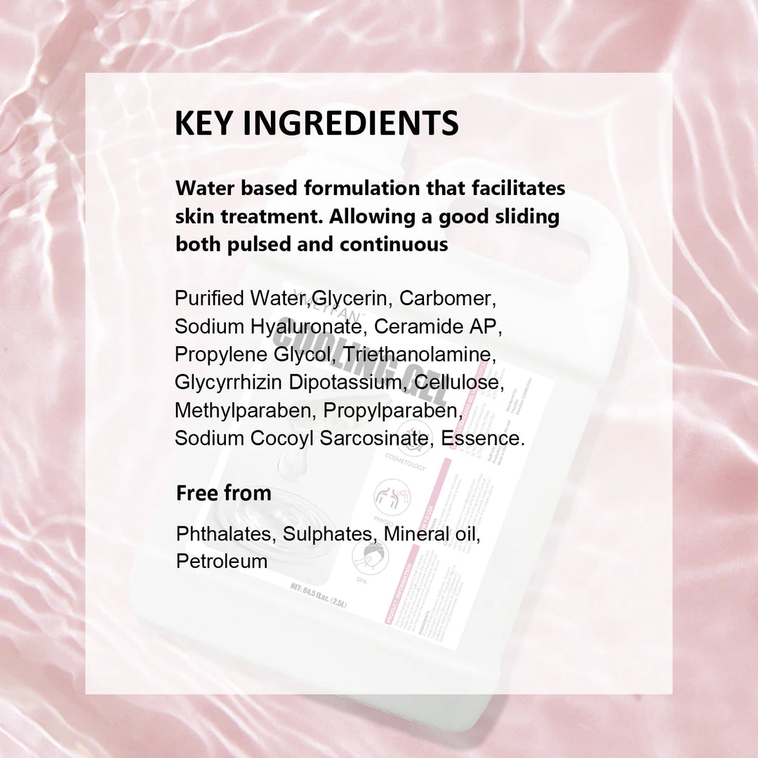 2.5L Clear Conductive Gel for Radiofrequency & Cavitation | Ultrasound Contact Gel