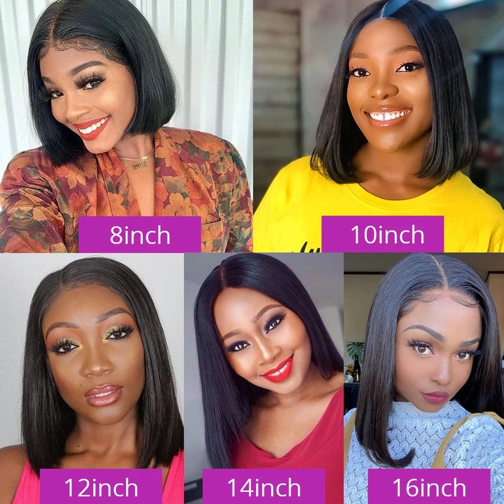 Empower Luxe HD Lace Wig – Glueless Bone Straight Bob in 250% Density Human Hair