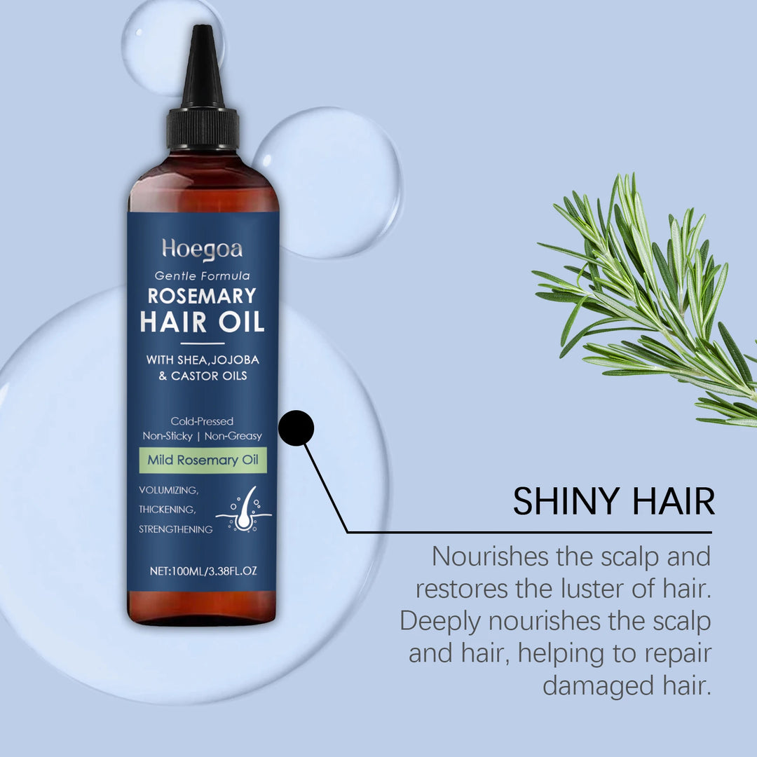 Rosemary Biotin Hair Revival Oil – Strengthening & Volumizing Treatment with Jojoba & Castor Oils
