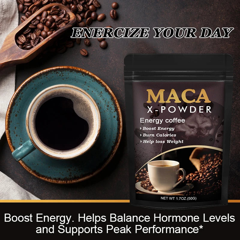 Beworths Maca Root Coffee – Natural Energy & Performance Support, Builds Strength, Enhances Focus – 100g